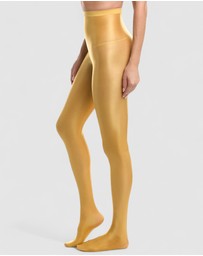 High Heel Jungle - Liquid Metal Tights - Gold