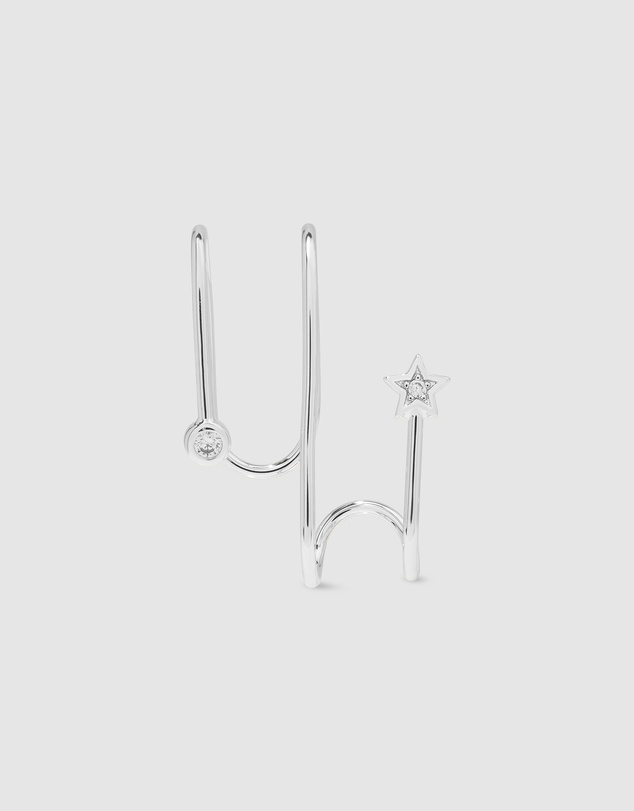Wanderlust + Co - In The Star Silver Ear Cuff