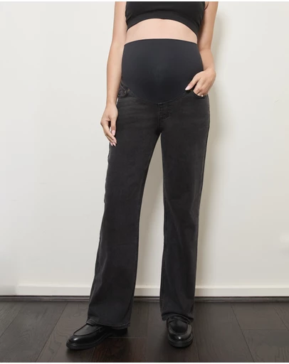 Soon Maternity - Straight Leg Overbelly Jeans
