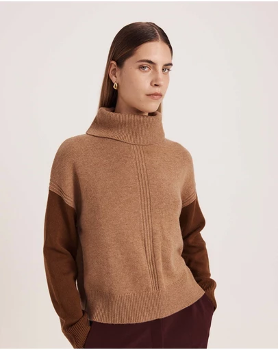 SABA - Claudia Wool Colour Block Knit