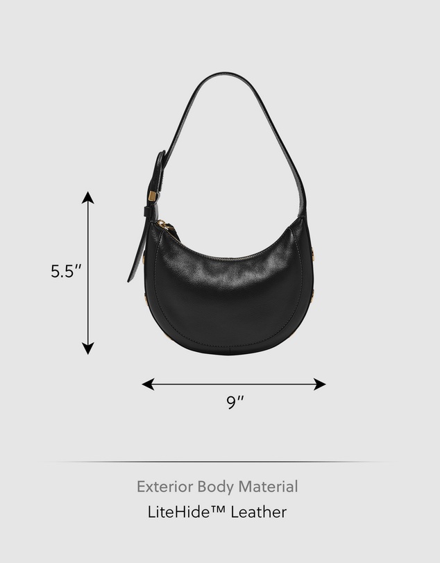 Fossil - Harwell Black Hobo Bag