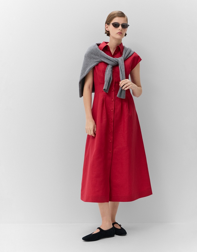 UNISON - Collared Midi Dress