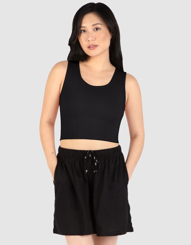 B Free Intimate Apparel - Cotton Chest Binder Crop Tank