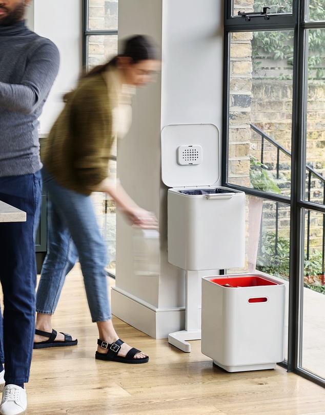 Joseph Joseph - Totem Compact 40L Waste Separation & Recycling Unit (Stone)