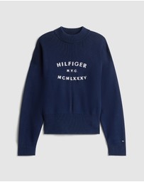 Tommy Hilfiger - Graphic Mock Neck Sweater