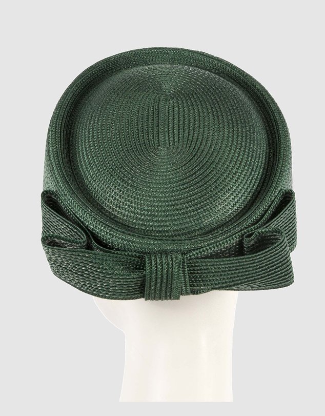Max Alexander - Dark Green Braid Pillbox Hat