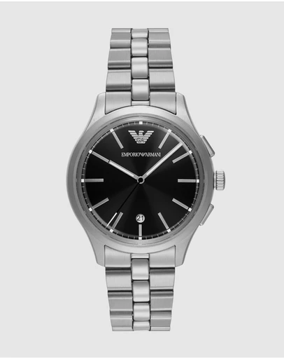 Emporio Armani - Silver Tone Analogue Watch