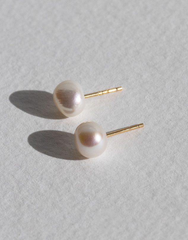 SAINT VALENTINE - Mara Keshi Pearl Studs - Gold