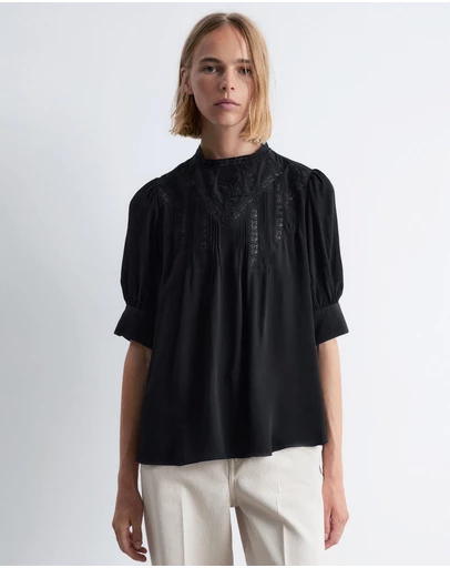 & Other Stories - Embroidered Lace Blouse