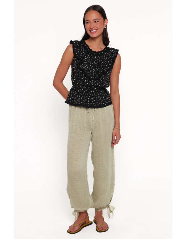 Petal & Pup - Karrie Top - Black Ditsy Floral
