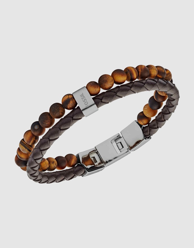Fossil - Fossil Vintage Casual Brown Bracelet JF03118040