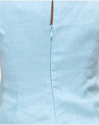 AERE - Frankie Linen Asym Hem Top