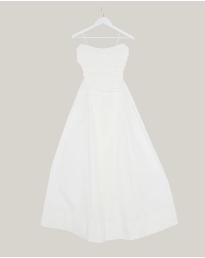 Revibe - Repaired Shona Joy Morton Strapless Panelled Maxi Dress - AU 6