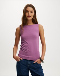 Cotton On - Longline Boat Neck Tank