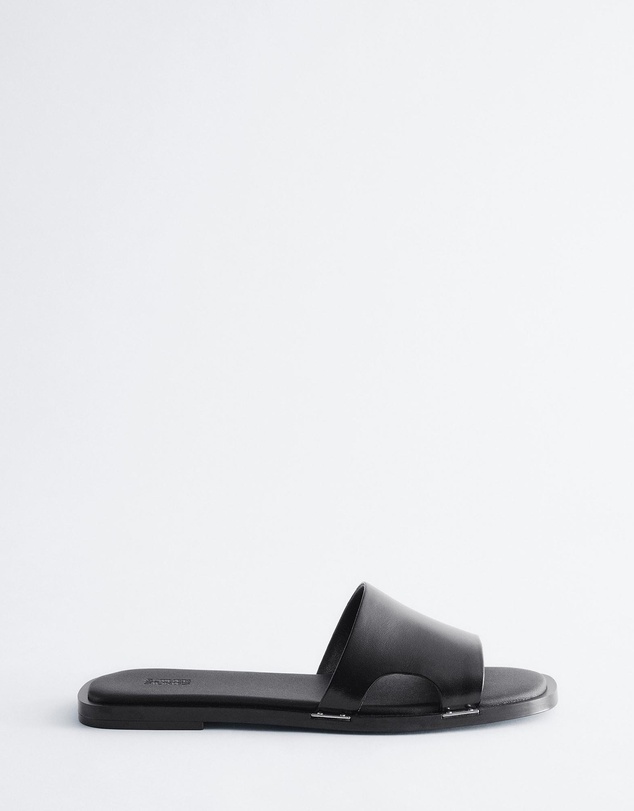& Other Stories - Metal-Detail Leather Slides