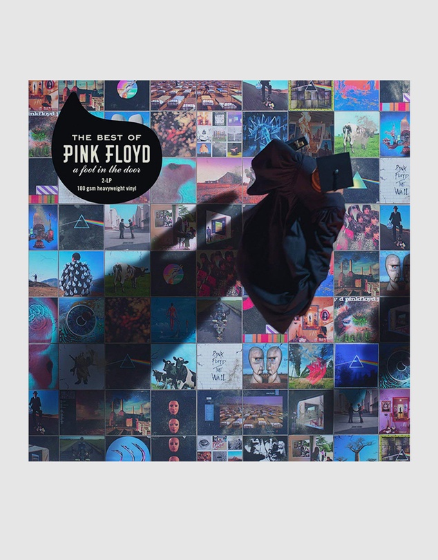 Sony Music - Crosley Record Storage Crate Pink Foyd The Best Of Pink Floyd: A Foot In The Door Vinyl Album Bundle
