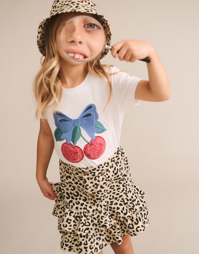 Huxbaby - Leopard Frill Skirt - Babies-Teens