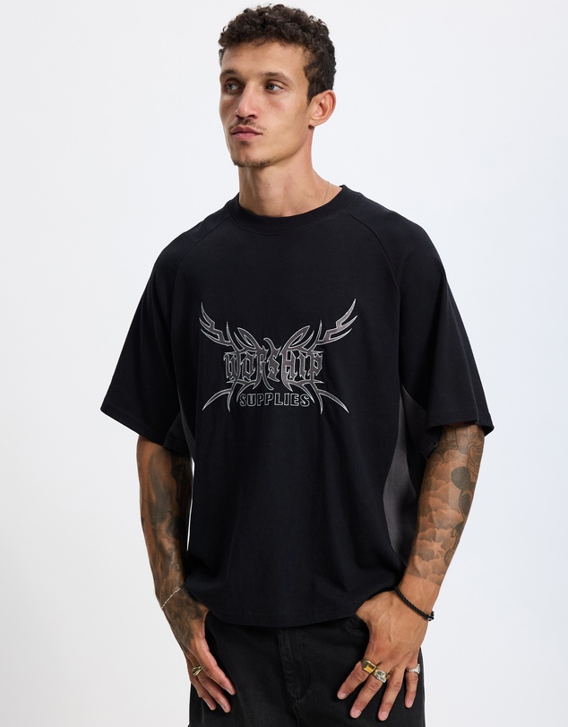 Worship - Trudge Box Fit Cropped Raglan Tee
