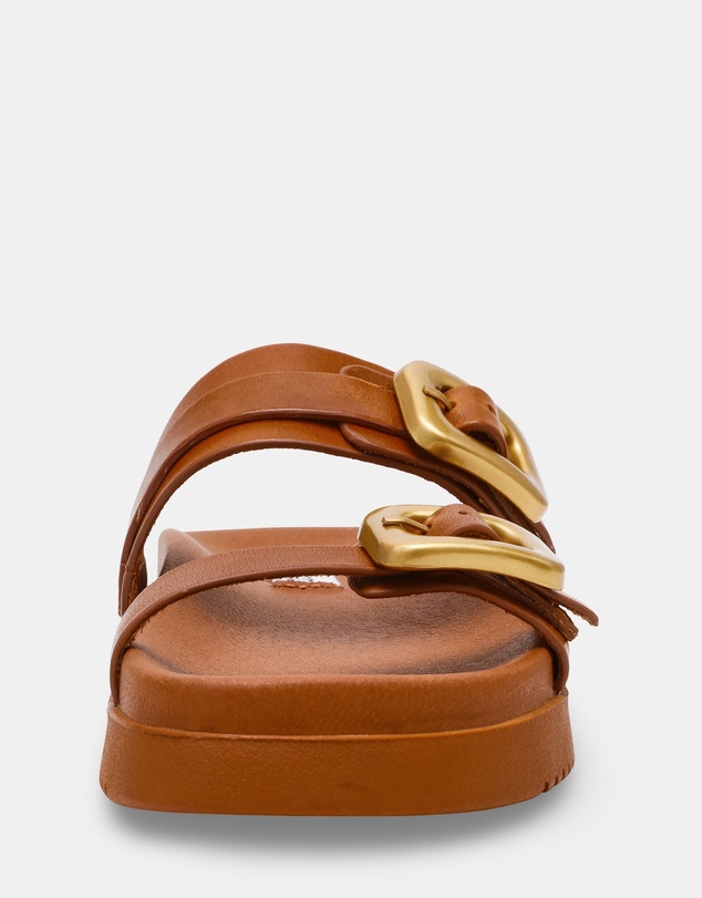 Steve Madden - Margey Cognac Leather Sandals