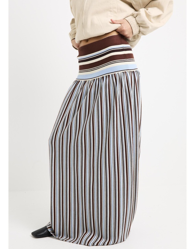 Subtitled - Sirena Striped Maxi Skirt