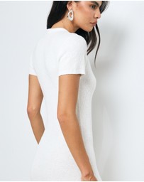 AERE - Vea Textured Knit Maxi Dress