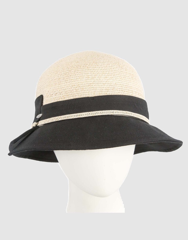 Max Alexander - Straw Black Summer Beach Sun Hat