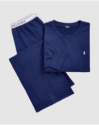 Polo Ralph Lauren - Club Terry Long Sleeve Cotton Jersey Pyjama Set