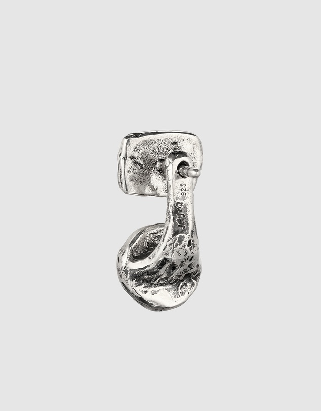 Haze & Glory - ICONIC EXCLUSIVE - Two-Stone Curved Ear Jacket in Oxidized Silver