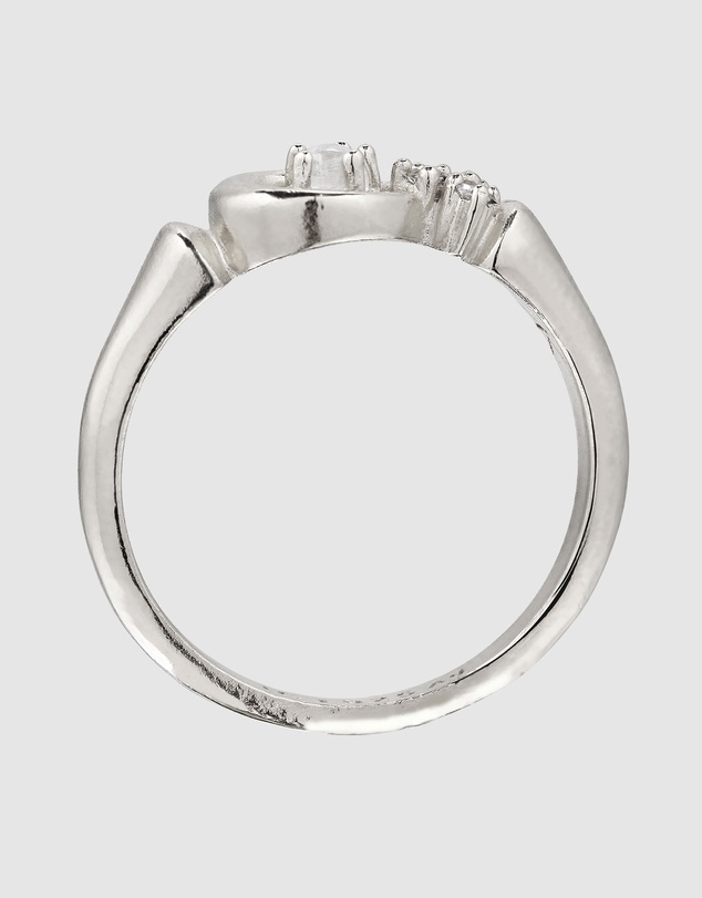 Kuzzoi - ICONIC EXCLUSIVE - Moonstone Crescent Ring in 925 Silver