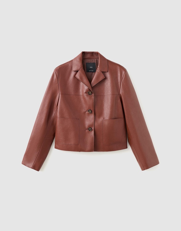 M.N.G - Faux-Leather Jacket With Pockets