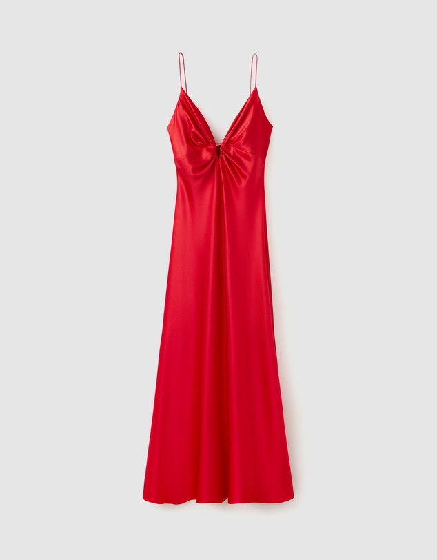 M.N.G - Silk V-Neck Dress