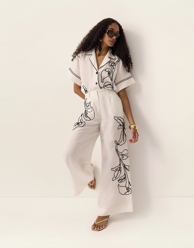 MOS The Label - Lily Embroidery Pants
