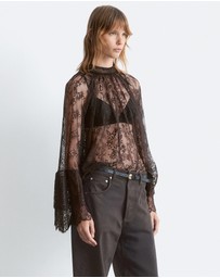& Other Stories - Flounced Lace Blouse