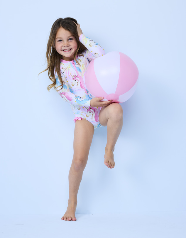 Rock Your Kid - Marina Paddlesuit in Rainbow