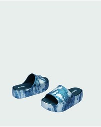 Melissa - Melissa Free Platform Slide Denim