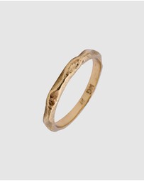 Haze & Glory - ICONIC EXCLUSIVE - Ring Band Basic Babylon in 925 Sterling Silver Gold Plated