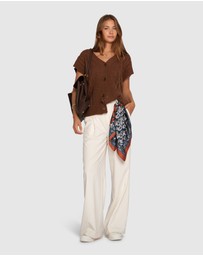 Belle & Bloom - Rosette Oversized Knitted Vest