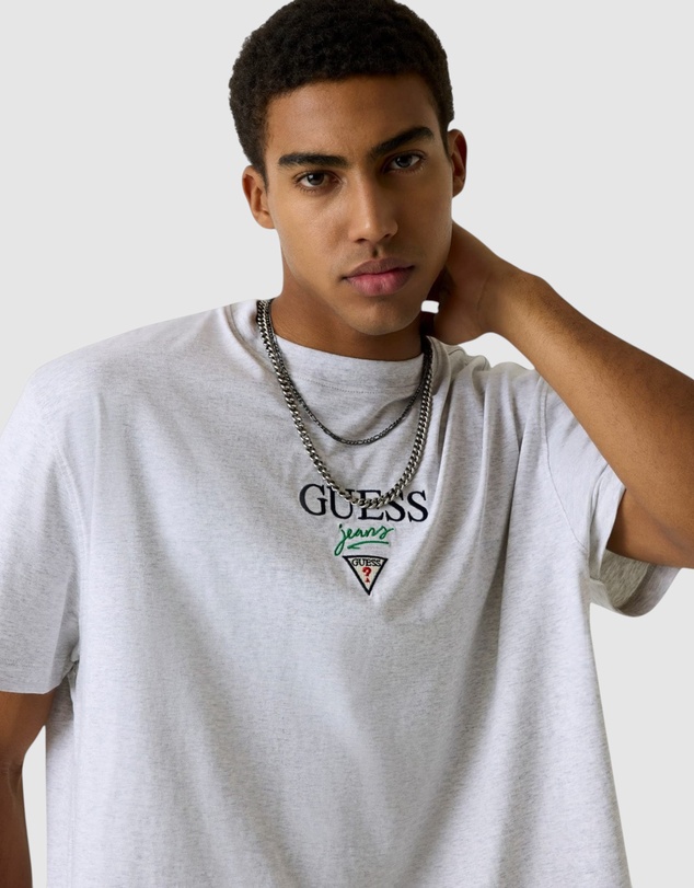 GUESS Jeans - GUESS JEANS Short Sleeve Oversized Baker Logo T-Shirt