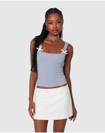 EDIKTED - Lola Ribbed Tank Top