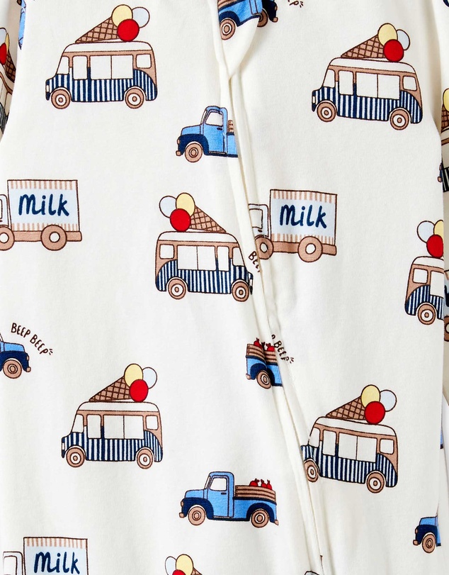 Cotton On Kids - Growie Long Sleeve Zip Romper