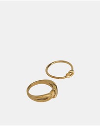 ALDO - Twisties Stainless Steel Ring Set