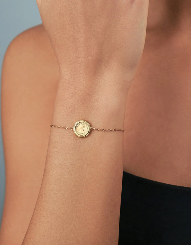 Von Treskow - Fine Belcher Micro Coin Bracelet