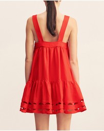 Shona Joy - Birdie Scallop Tiered Mini Dress