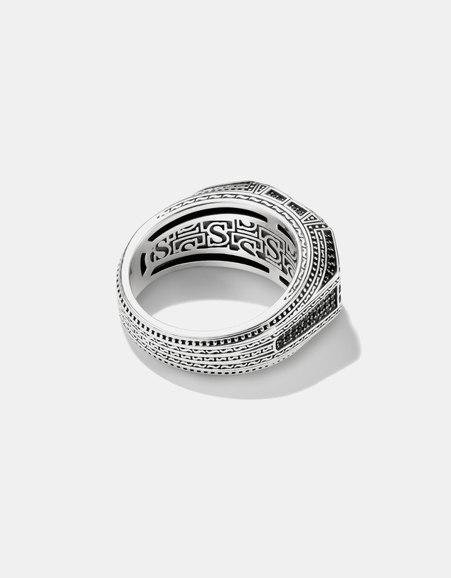 THOMAS SABO - THOMAS SABO Signet Ring with Onyx and Black Stones