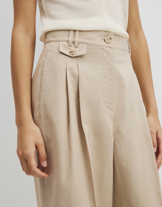 Country Road - Cotton Blend Pleat Front Pant