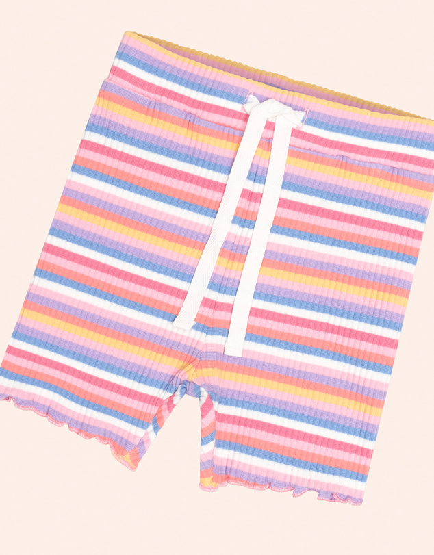 Huxbaby - Tropical Stripe Bike Shorts - Babies-Teens
