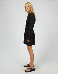All About Eve - Aae Ruched Shirt Dress Black
