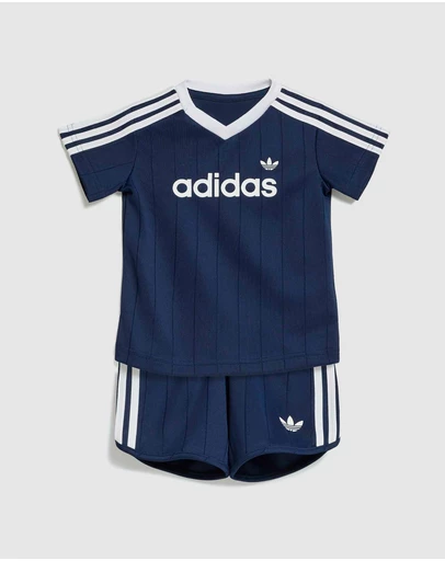adidas Originals - Pinstripes Sprinter Shorts Tee Set - Babies-Kids