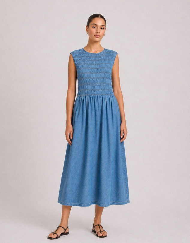 Vero Moda - Nerina Smock Midi Dress