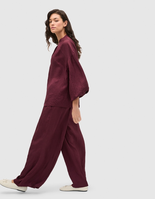 Seed Heritage - Textured Satin Gathered Pant